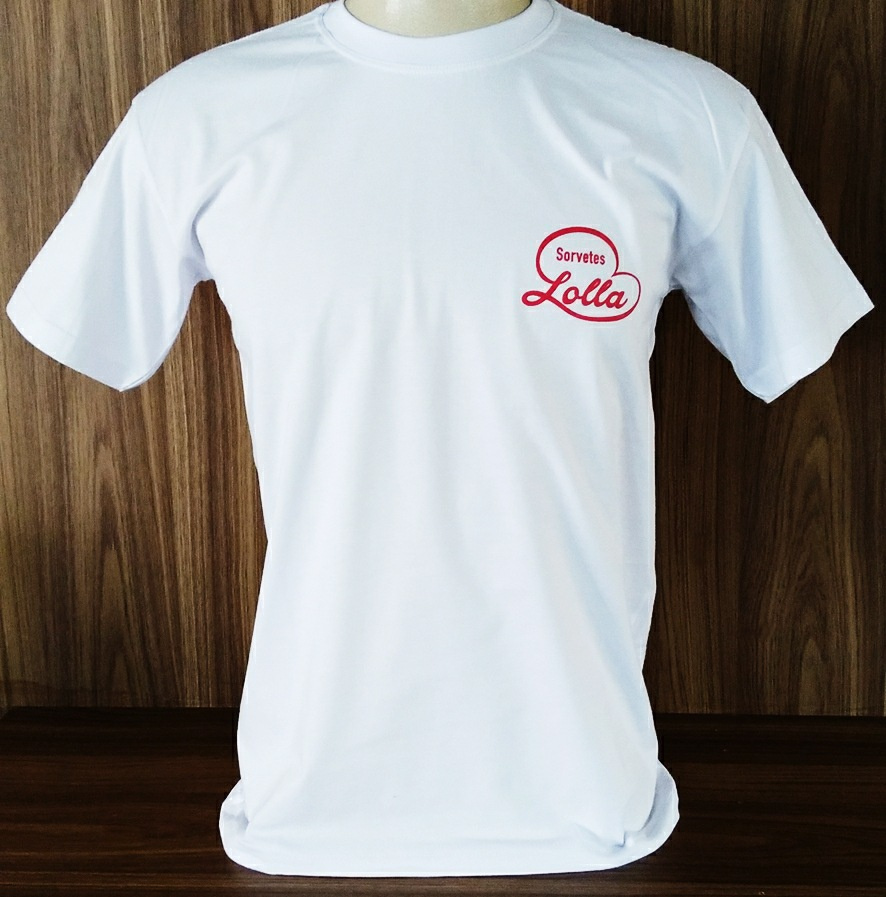 Camiseta Personalizada Branca 100% Algodão com Malha de Ótima Qualidade, Tintura de Primeira e Excelente Acabamento