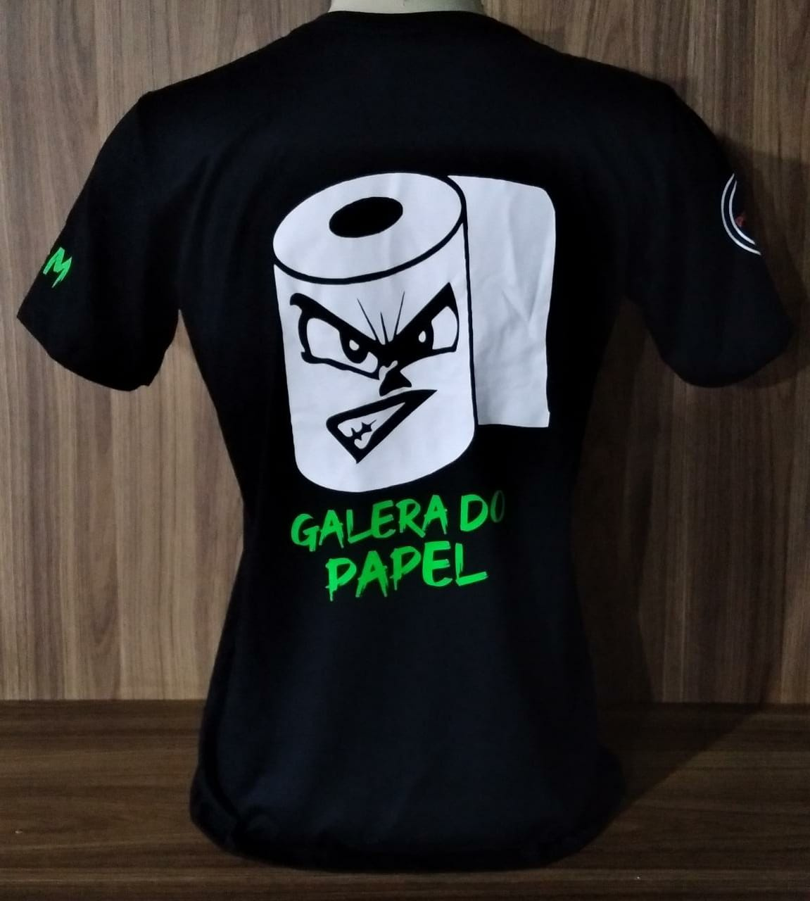 Camiseta Personalizada Preta 100% Algodão com Malha de Ótima Qualidade, Tintura de Primeira e Excelente Acabamento