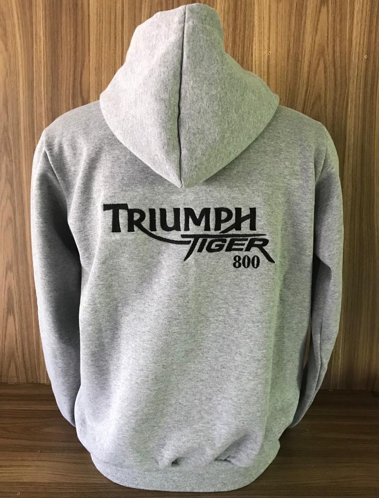 Moletom Personalizada Cinza, Tintura de Primeira e Excelente Acabamento