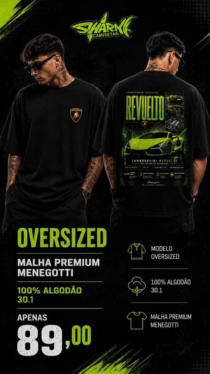 CAMISETA STREET WEAR LAMBORGUINI
